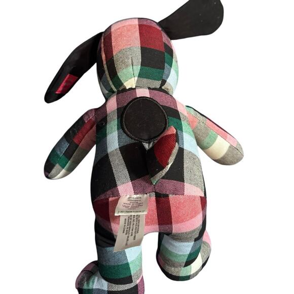 Vera Bradley Peanuts Snoopy Plush Stuffed Animal, Plaid Ribbon - Picture 4 of 7